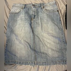 J. Crew Light Blue Denim A-Line Skirt